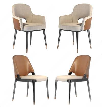 现代餐椅3D模型下载